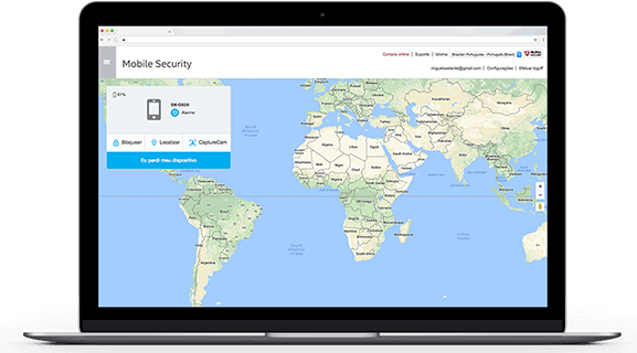 Encontre o seu aparelho roubado ou perdido.