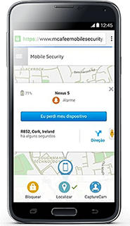 Bloqueie seu aparelho remotamente, em caso de perda ou roubo.